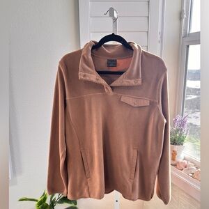 32 Degrees Warm Brown Fleece Top